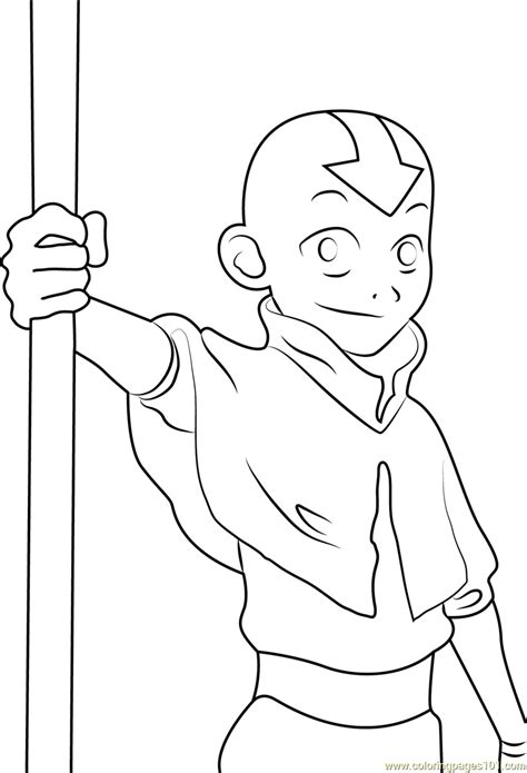 avatar the last airbender coloring page